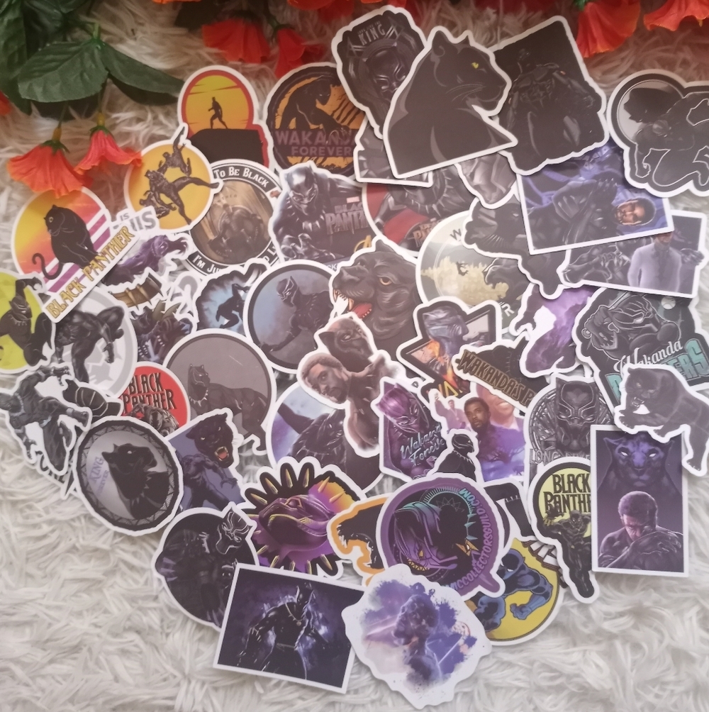 Black Panther Sticker Set - Picture 2 of 2